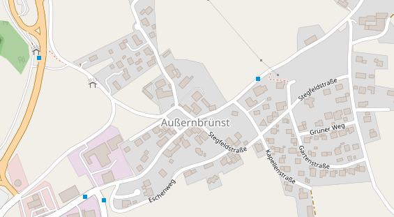 Wellnesshotel auf Satellitenbild