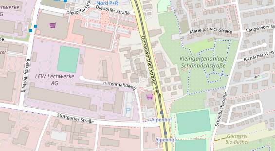 Wellnesshotel auf Satellitenbild