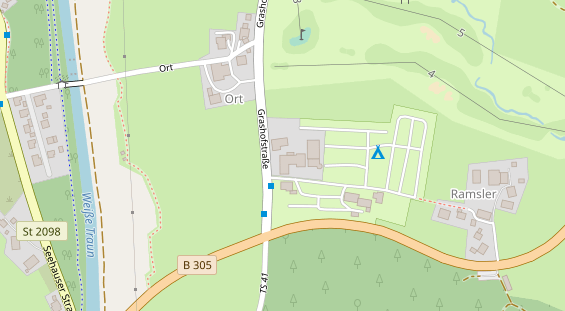 Wellnesshotel auf Satellitenbild