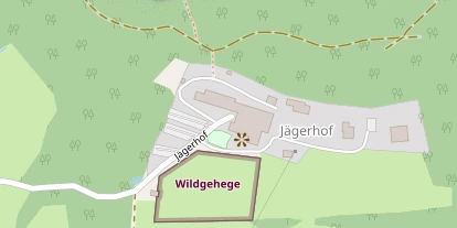 Wellnesshotel auf Satellitenbild