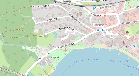 Wellnesshotel auf Satellitenbild