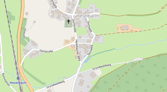 Wellnesshotel auf Satellitenbild