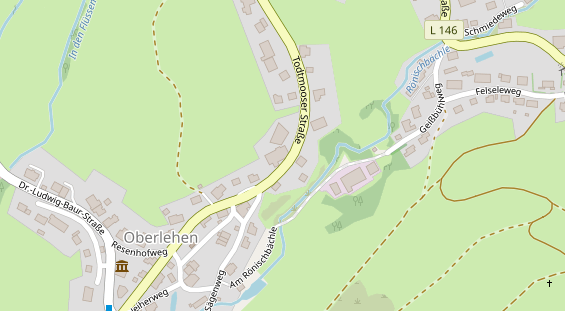 Wellnesshotel auf Satellitenbild