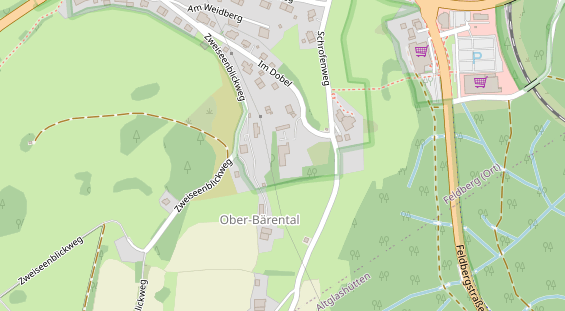 Wellnesshotel auf Satellitenbild