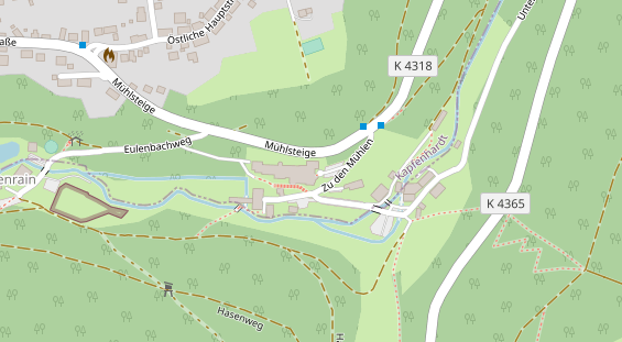 Wellnesshotel auf Satellitenbild