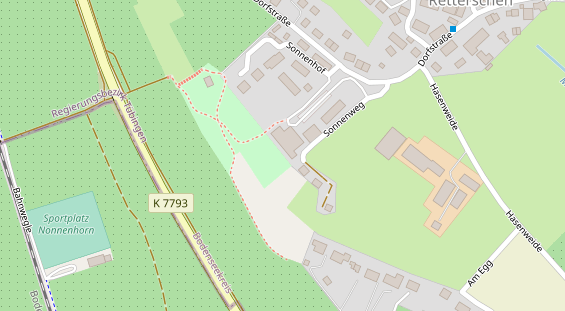 Wellnesshotel auf Satellitenbild