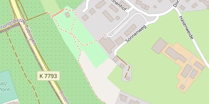 Wellnesshotel auf Satellitenbild