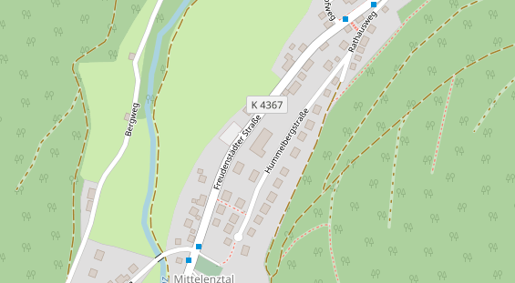 Wellnesshotel auf Satellitenbild