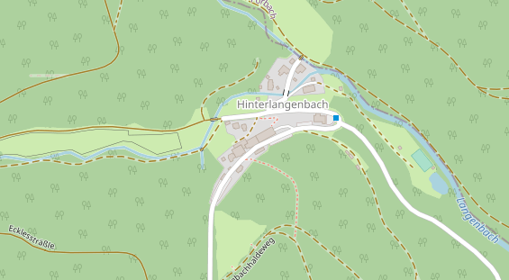 Wellnesshotel auf Satellitenbild