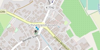 Wellnesshotel auf Satellitenbild