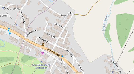 Wellnesshotel auf Satellitenbild