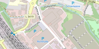 Wellnesshotel auf Satellitenbild