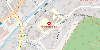 Wellnesshotel auf Satellitenbild