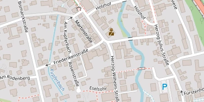 Wellnesshotel auf Satellitenbild