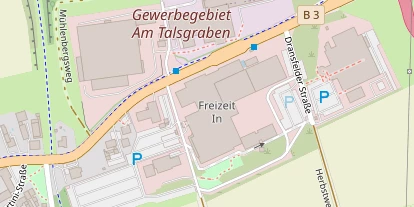 Wellnesshotel auf Satellitenbild