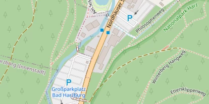 Wellnesshotel auf Satellitenbild