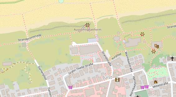 Wellnesshotel auf Satellitenbild