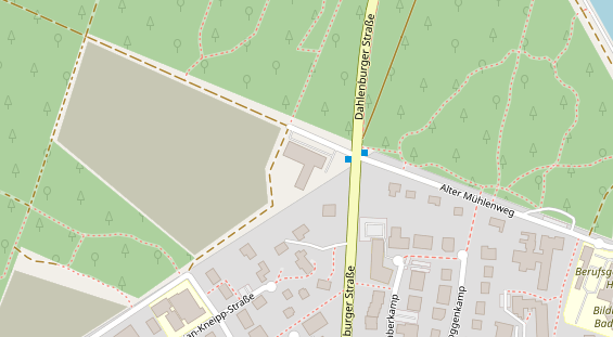 Wellnesshotel auf Satellitenbild