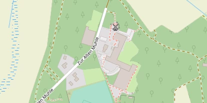 Wellnesshotel auf Satellitenbild