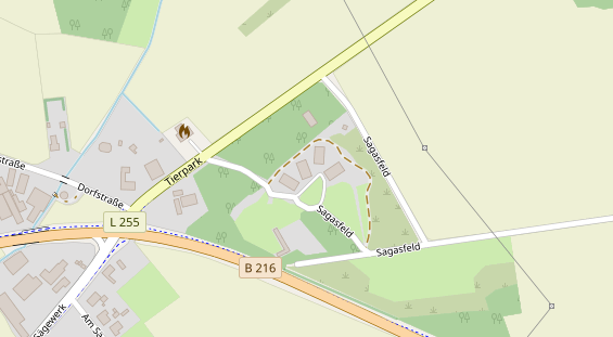 Wellnesshotel auf Satellitenbild