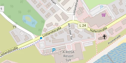 Wellnesshotel auf Satellitenbild