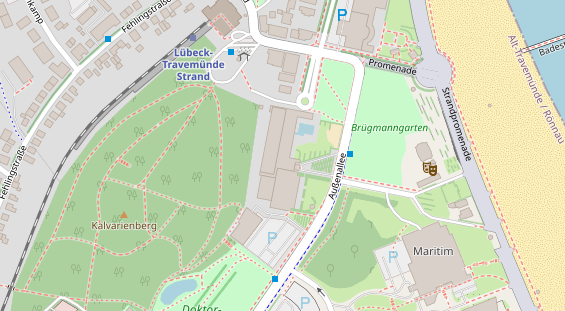 Wellnesshotel auf Satellitenbild