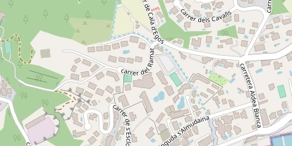 Wellnesshotel auf Satellitenbild