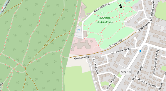 Wellnesshotel auf Satellitenbild