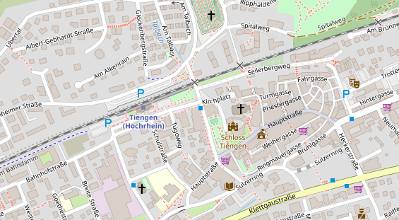 Wellnesshotel auf Satellitenbild