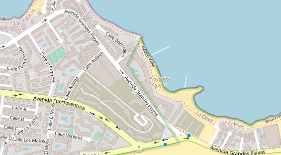 Wellnesshotel auf Satellitenbild