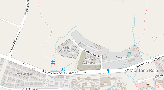 Wellnesshotel auf Satellitenbild