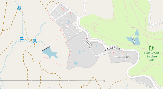 Wellnesshotel auf Satellitenbild