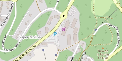 Wellnesshotel auf Satellitenbild
