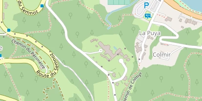 Wellnesshotel auf Satellitenbild
