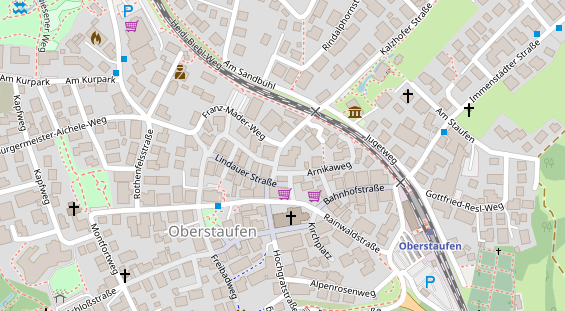 Wellnesshotel auf Satellitenbild