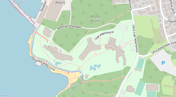 Wellnesshotel auf Satellitenbild