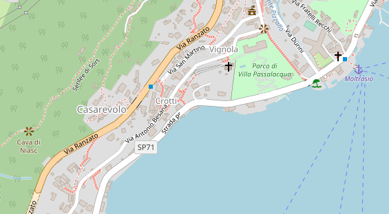 Wellnesshotel auf Satellitenbild