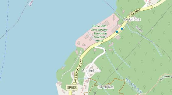 Wellnesshotel auf Satellitenbild