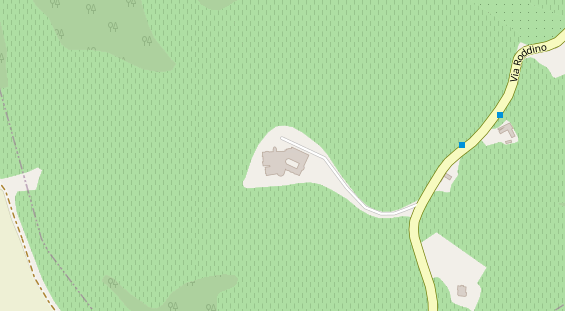 Wellnesshotel auf Satellitenbild