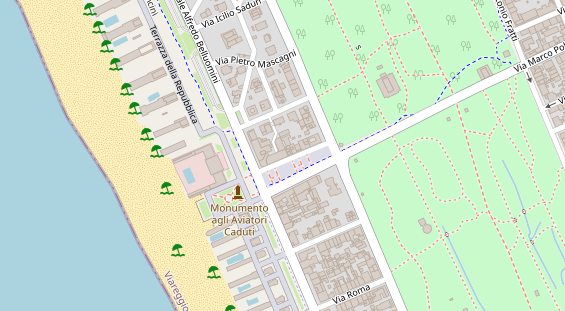 Wellnesshotel auf Satellitenbild