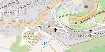 Wellnesshotel auf Satellitenbild