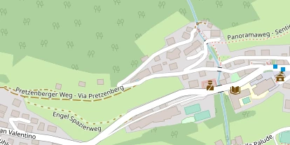 Wellnesshotel auf Satellitenbild