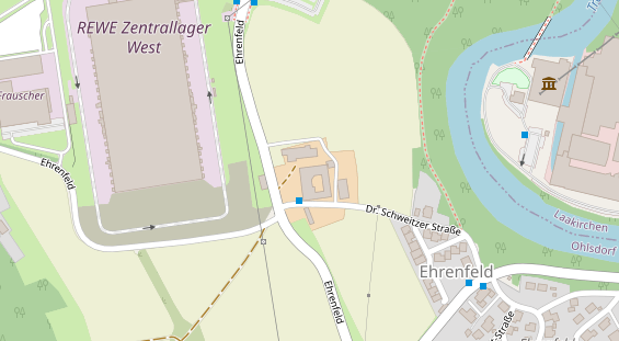 Wellnesshotel auf Satellitenbild