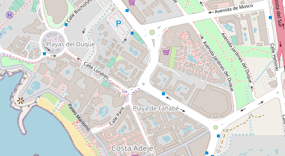 Wellnesshotel auf Satellitenbild