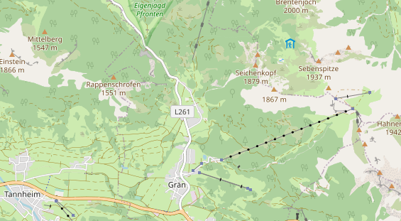 Wellnesshotel auf Karte