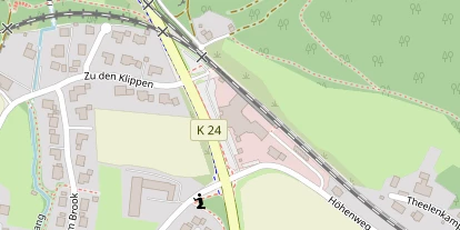 Wellnesshotel auf Satellitenbild