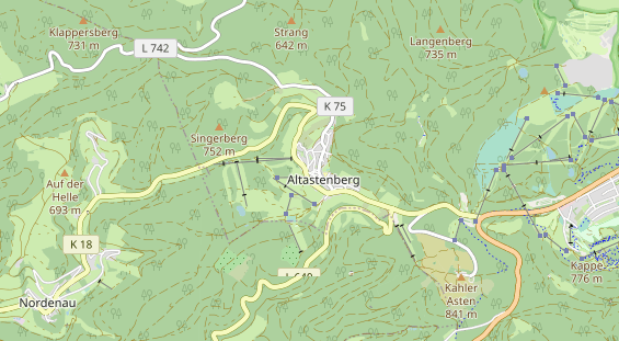 Wellnesshotel auf Karte