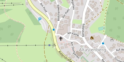 Wellnesshotel auf Satellitenbild