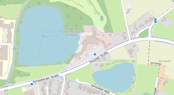 Wellnesshotel auf Satellitenbild