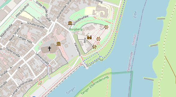 Wellnesshotel auf Satellitenbild